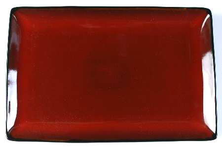 Soho Lounge Red 14" Rectangular Serving Platter