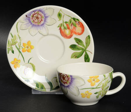 Passiflore Flat Cup & Saucer Set