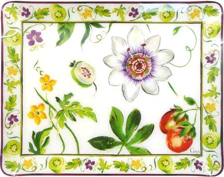 Passiflore 19" Acrylic Rectangular Tray