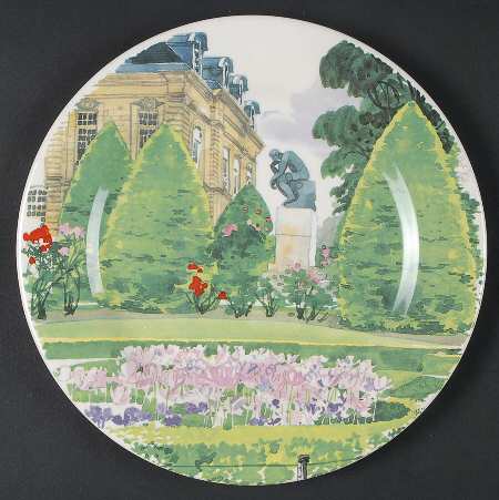 De Paris a Giverny Salad/Dessert Plate