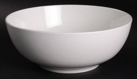 White Elements 9" Round Serving Bowl