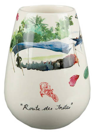 Route des Indes 4" Vase