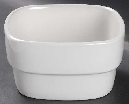 Stackware White Square Soup/Cereal Bowl by Gibson Designs