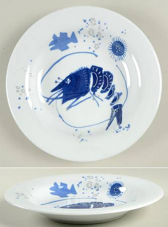 Ocean (Blue) Large Rim Soup Bowl