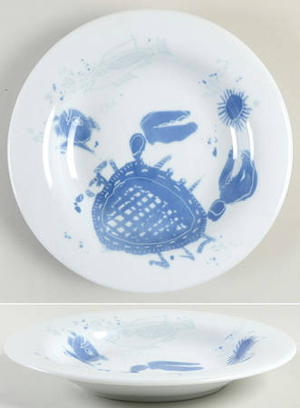 Ocean (Blue) Large Rim Soup Bowl