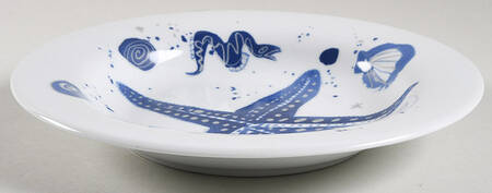 Ocean (Blue) Large Rim Soup Bowl