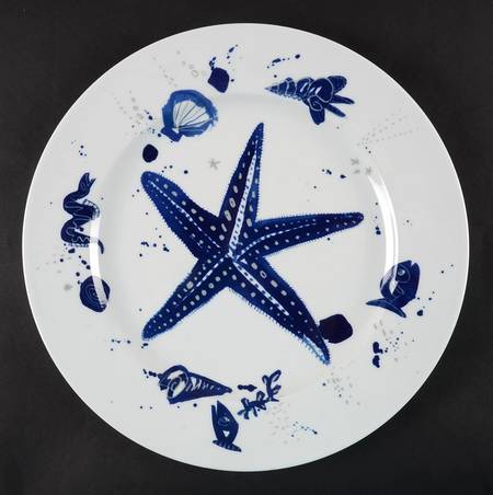 Ocean (Blue) 12" Chop Plate (Round Platter)