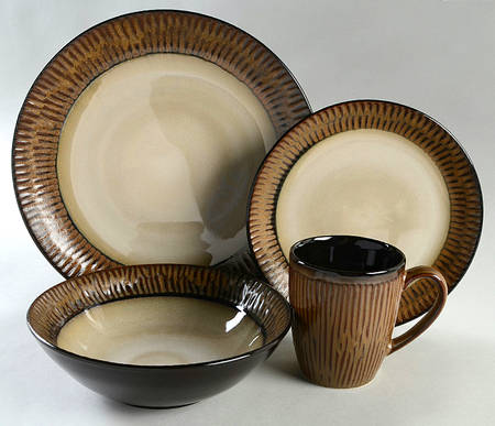 Mojave Brown 4 Piece Place Setting