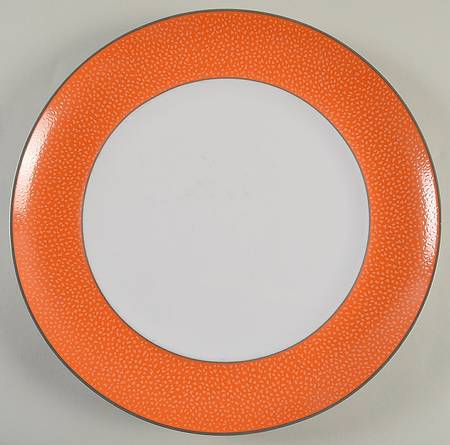 Rainbow Orange Dinner Plate