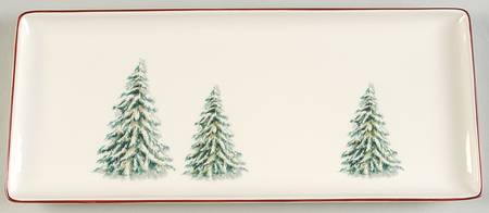 Filets Noel (Christmas Tree) 14" Rectangular Tray