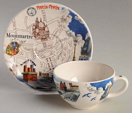 Paris Paris Breakfast Cup & Saucer Set