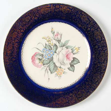 Tudor Rose Blue by Georgian China