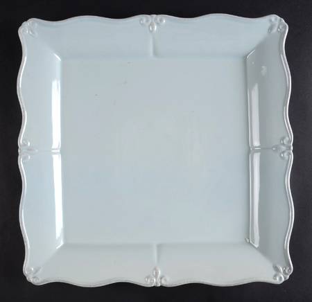 Solid Glazed Whisper Blue 13" Square Serving Platter