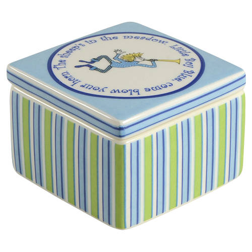 Little Boy Blue Square Box with Lid