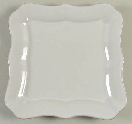 Indico White Square Salad Plate