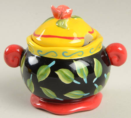 Tea Party Sugar Bowl & Lid