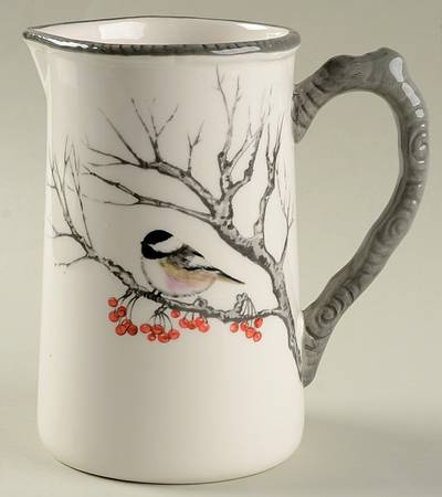 Winter Chickadee 24 Oz Pitcher
