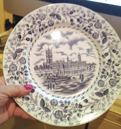 Scenes of London Blue by Grindley