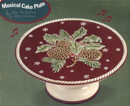 Winter Setting 8" Diameter Pedestal Cake Stand