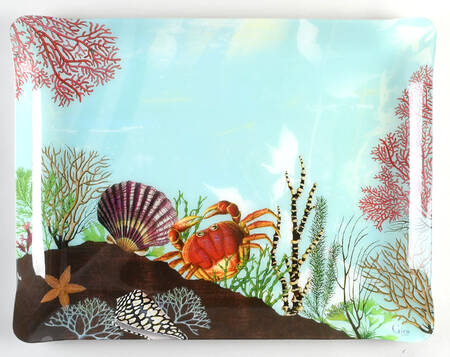 Ocean 19" Acrylic Rectangular Tray