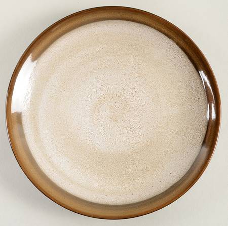 Couture Bands Brown Salad Plate