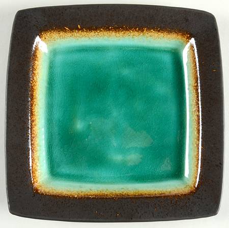 Ocean Paradise Jade Square Salad Plate