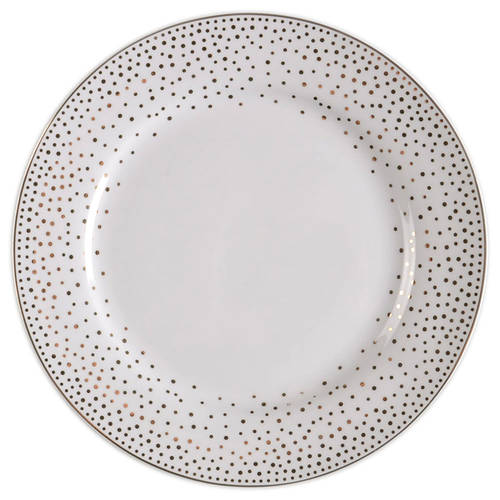 Metallic Gold Dots Salad Plate by Grace's Teaware