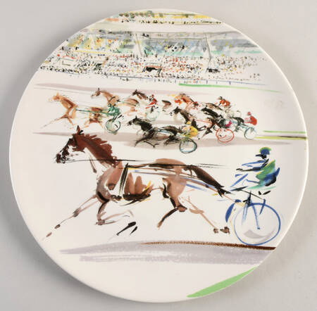 Cavaliers Cake Plate