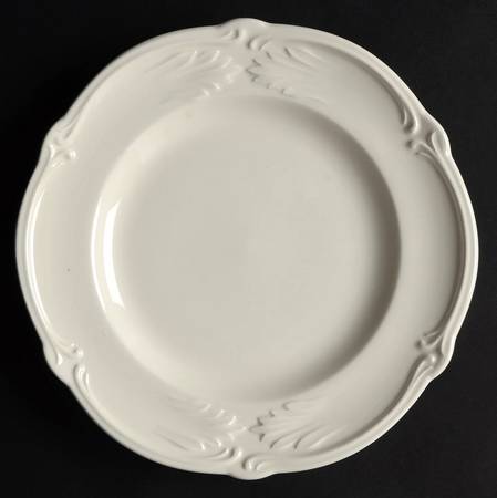Rocaille Blanc (White) Canape Plate