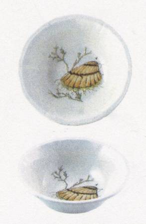 Grand Crustaces  (Scallope Rim) Deep Soup/Cereal Bowl