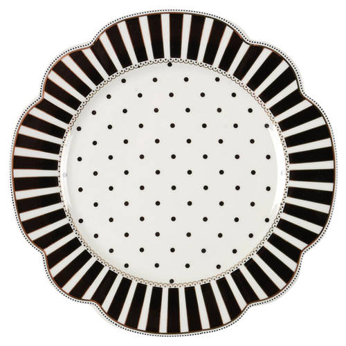 Josephine Black Salad Plate