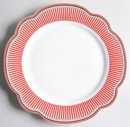 Josephine Red Salad Plate by Grace's Teaware