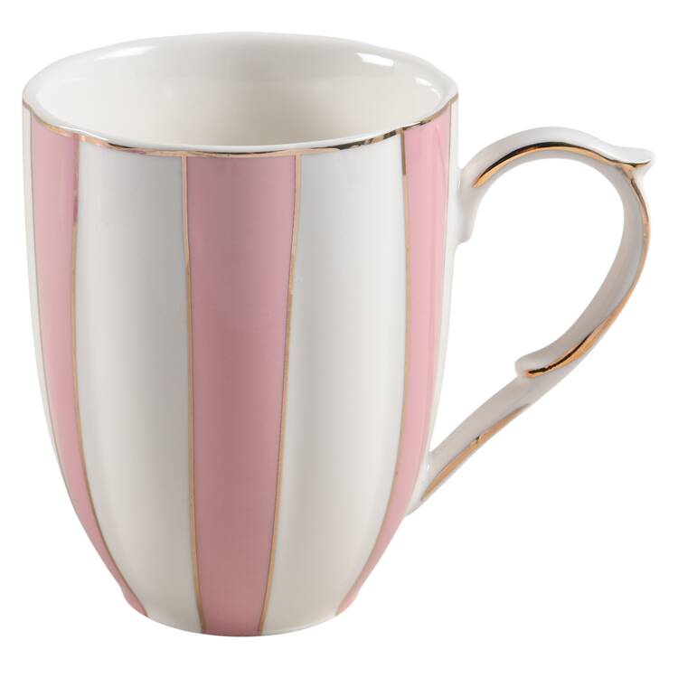 Pink Scallop Mug by Grace's Teaware