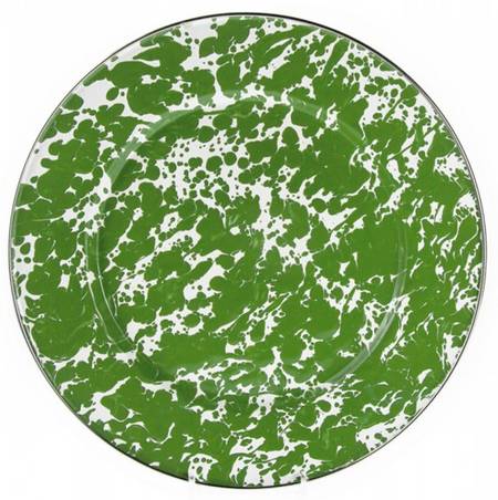 Green Swirl Enamelware by Golden Rabbit Enamelware