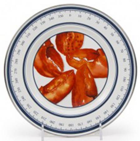 Lobster Enamelware Individual Sandwich Plate