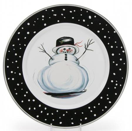 Snowman Enamelware by Golden Rabbit Enamelware