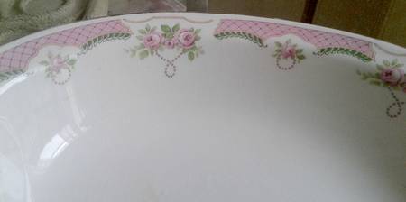Coniston Pink 8" Oval Vegetable Bowl