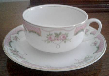 Coniston Pink Flat Cup & Saucer Set