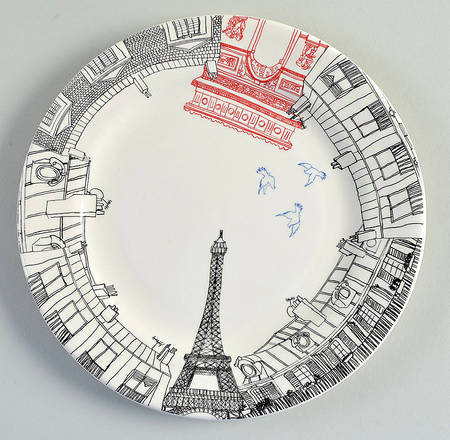 Ca C'est Paris Salad/Dessert Plate