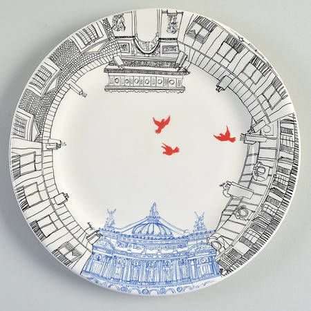 Ca C'est Paris Salad/Dessert Plate