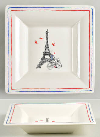 Ca C'est Paris 6" Square Tray