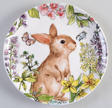 Garden Bunny Salad Plate