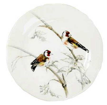 Les Oiseaux de la Foret Salad/Dessert Plate