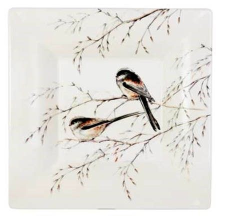Les Oiseaux de la Foret Candy Dish-Square 8"