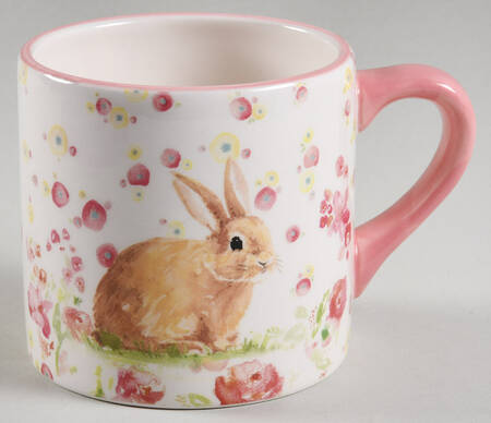 Spring Flower Bunny Mug by Grace's Teaware