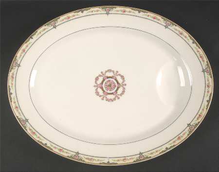 Amiens 15" Oval Serving Platter by Haviland