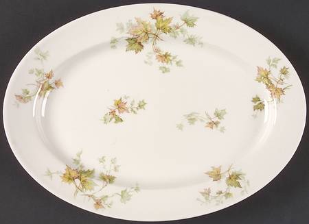 Autumn Leaf (No Trim) 11" Oval Serving Platter