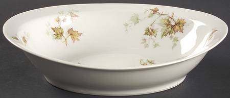 Autumn Leaf (No Trim) 10" Oval Vegetable Bowl