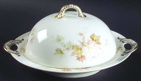Autumn Leaf (No Trim) Round Covered Butter