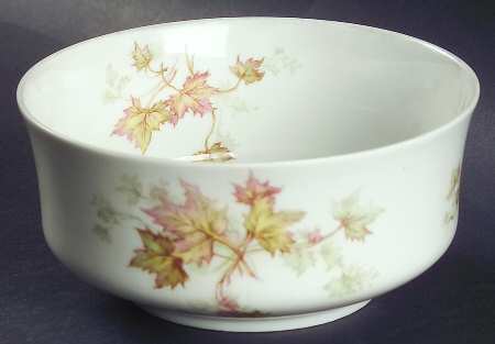 Autumn Leaf (No Trim) Cranberry Bowl